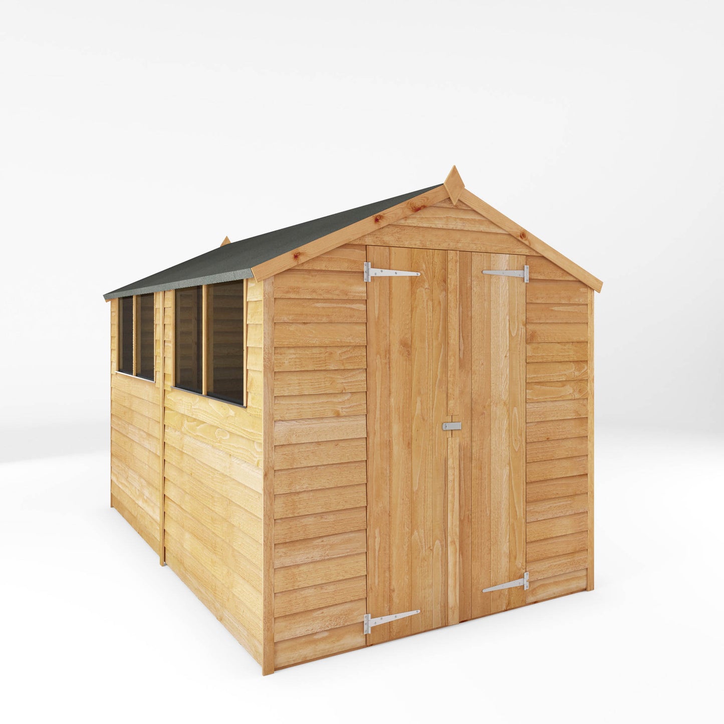 Wooden Garden Shed Overlap Apex Roof - Great Value