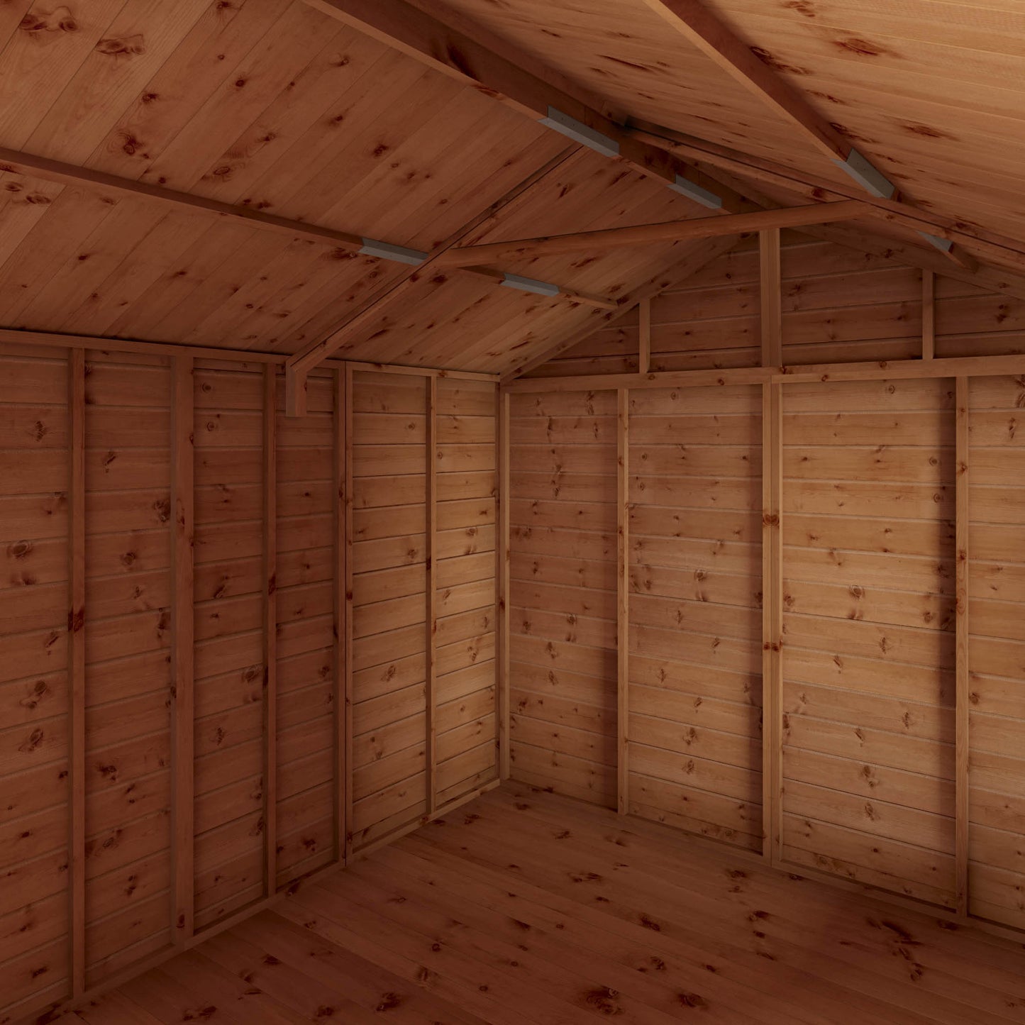 Wooden Summerhouse Shiplap Apex Roof Heavy Duty French Doors