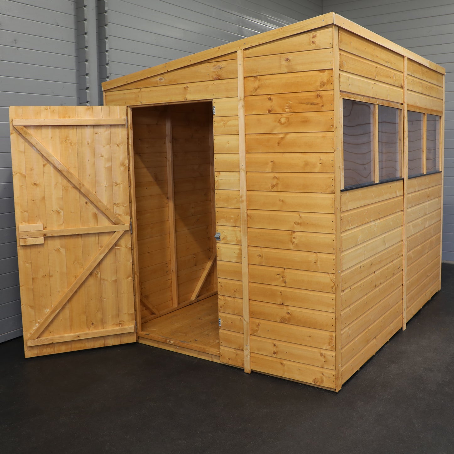 Premium Wooden Garden Shed Shiplap Pent Roof - The Woodsman
