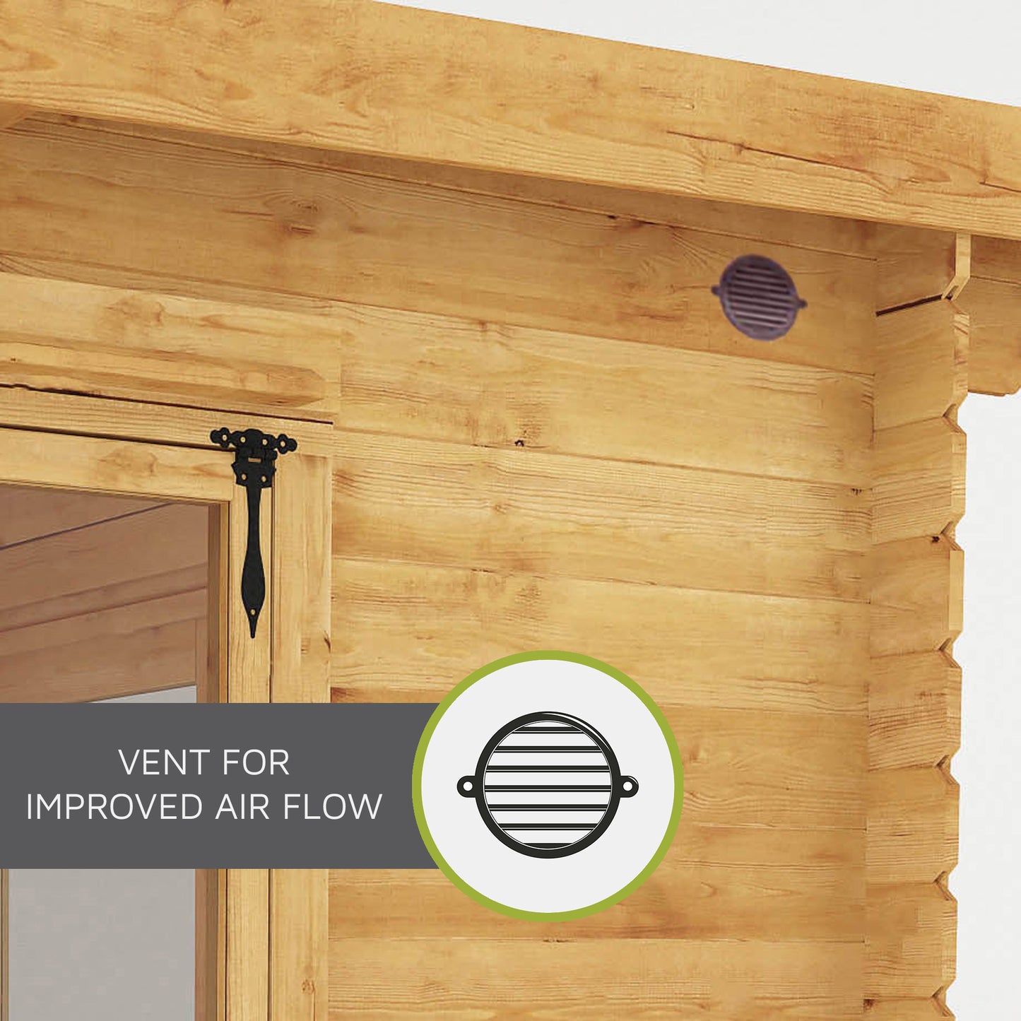 Elite Pent Log Cabin With Slatted or Patio Area