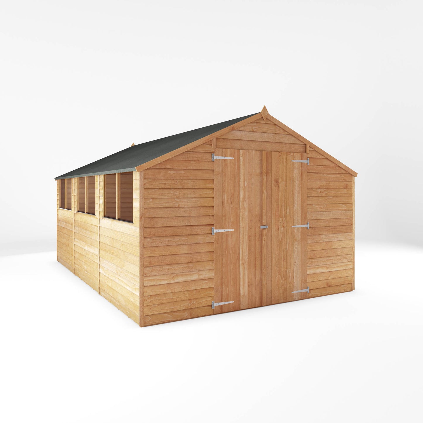 Wooden Garden Shed Overlap Apex Roof - Great Value