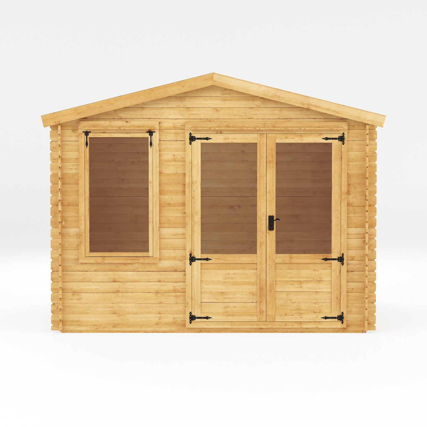 Wooden Log Cabin Apex Roof T&G - 19mm thickness