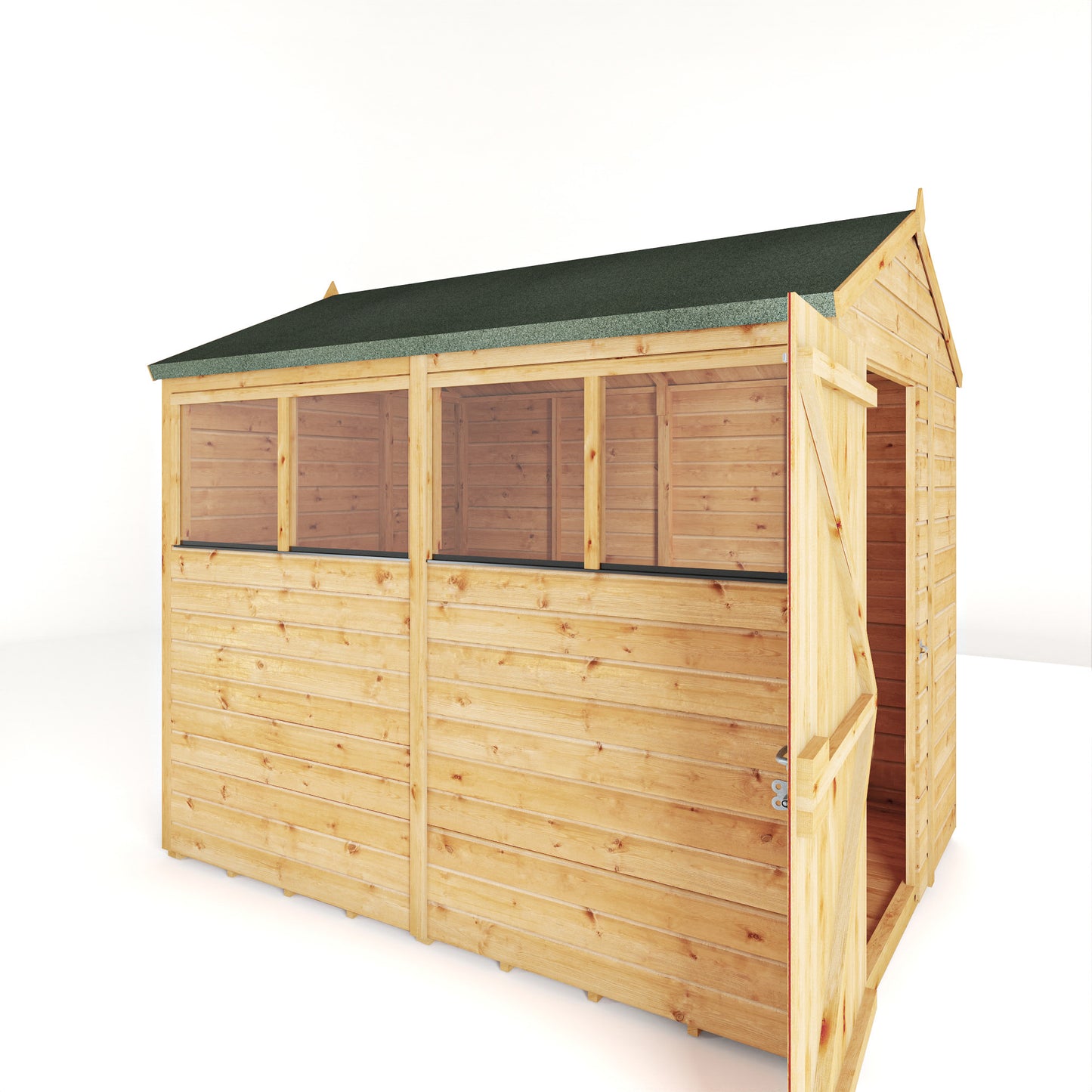 Premium Wooden Garden Shed Shiplap Apex Roof - The Woodsman
