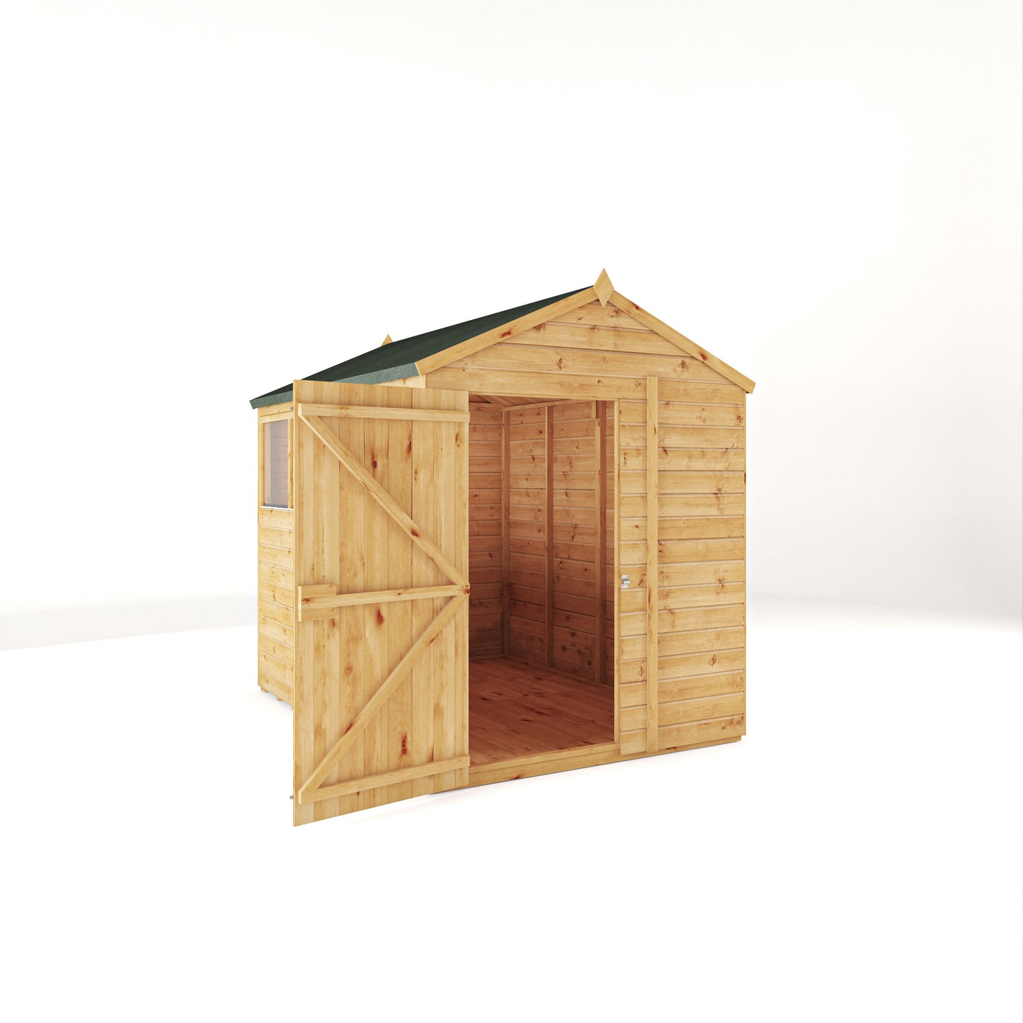 Premium Wooden Garden Shed Shiplap Apex Roof - The Woodsman