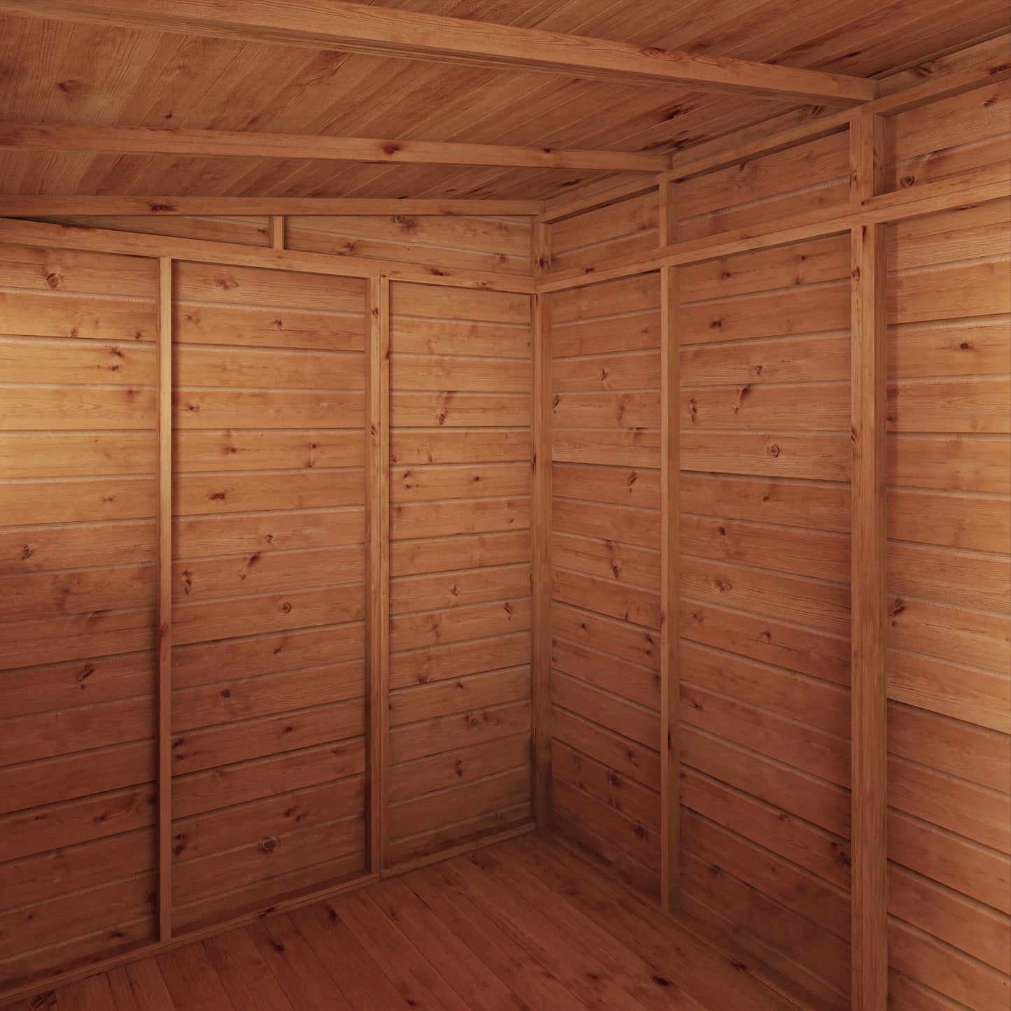Premium Wooden Garden Shed Shiplap Pent Roof - The Woodsman
