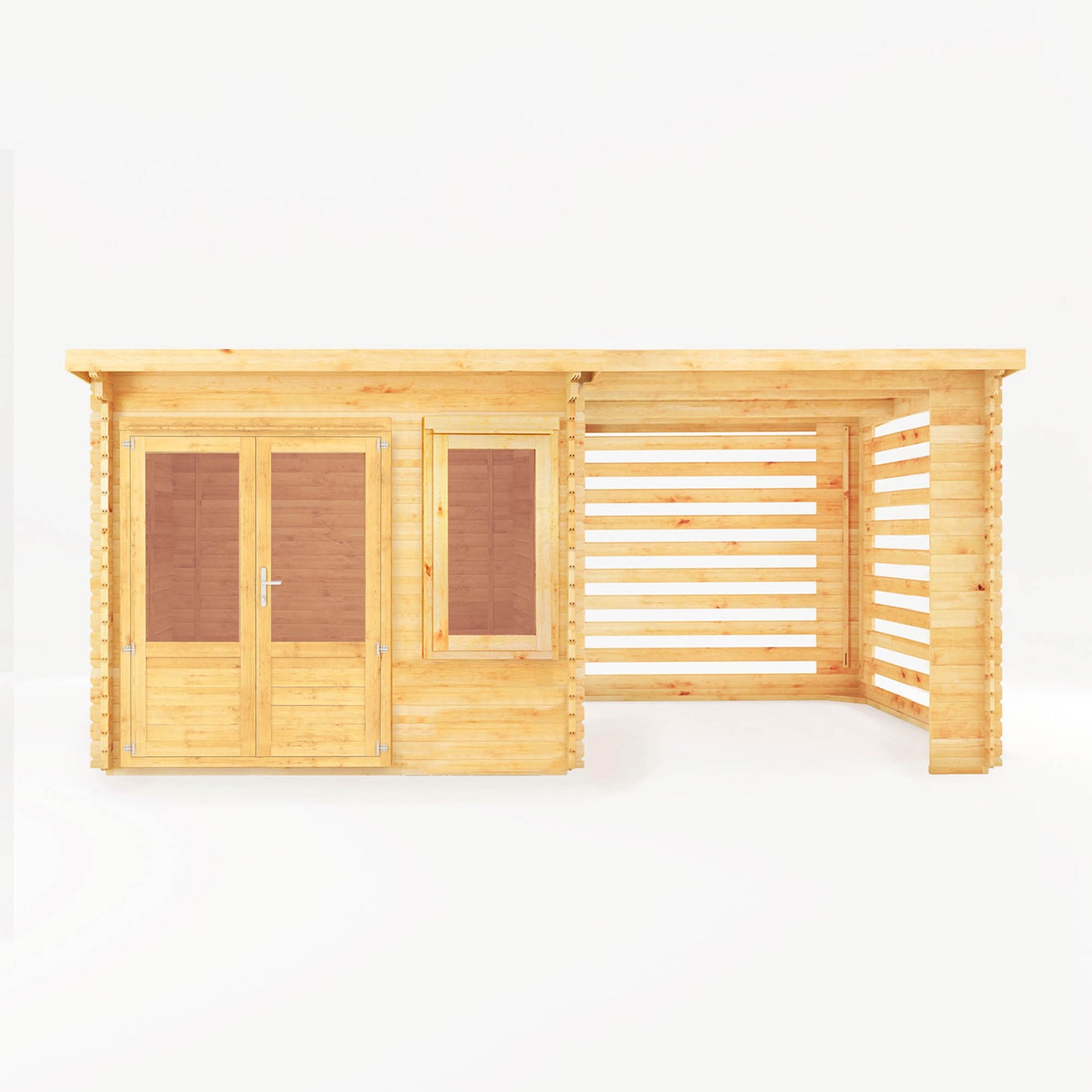 Elite Pent Log Cabin With Slatted or Patio Area