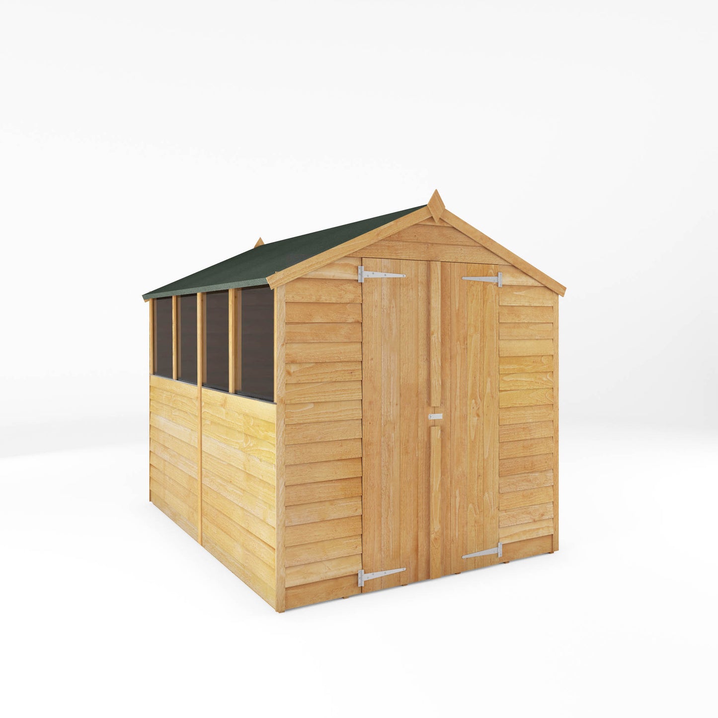 Wooden Garden Shed Overlap Apex Roof - Great Value