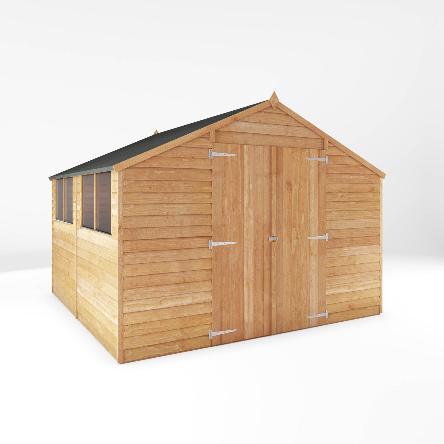 Wooden Garden Shed Overlap Apex Roof - Great Value