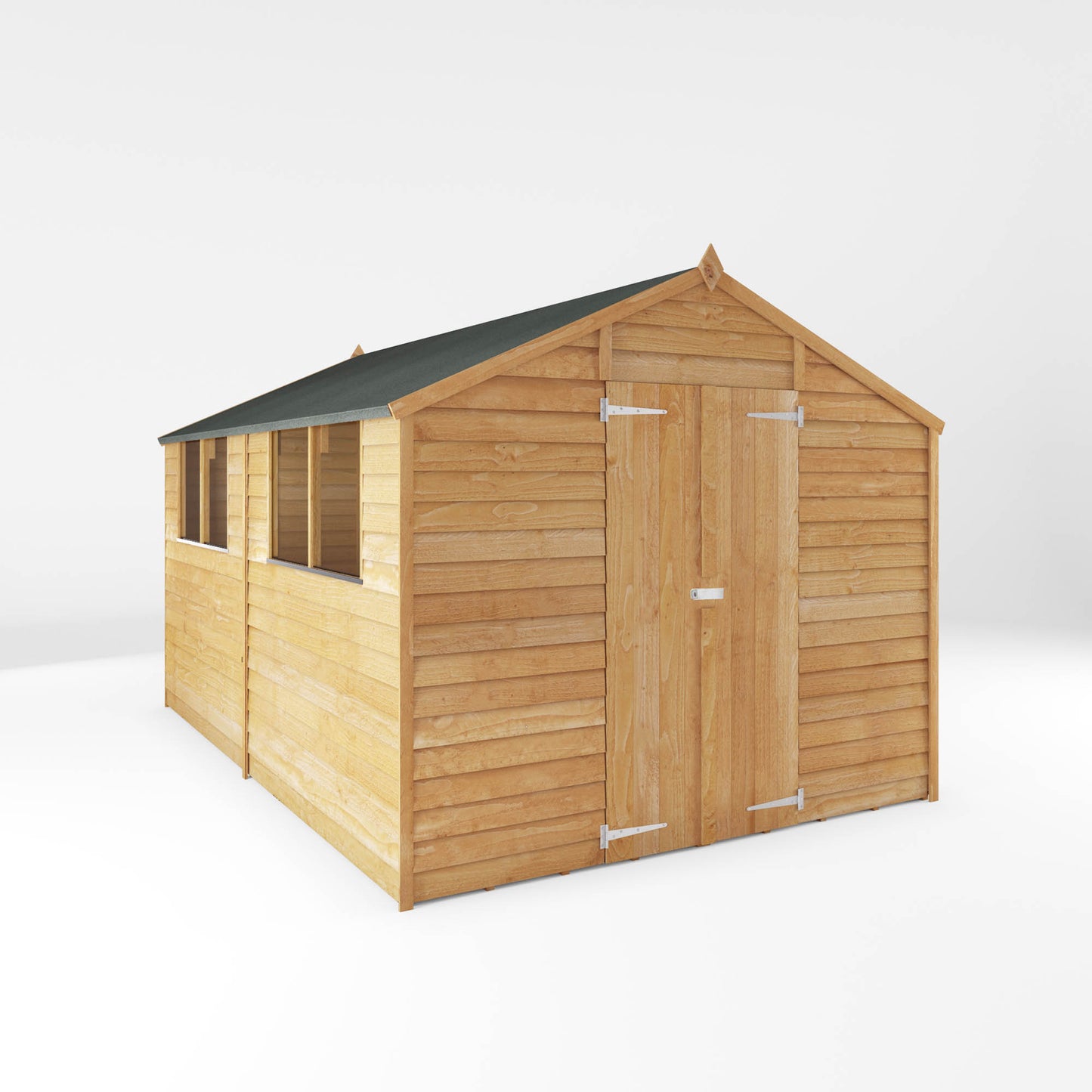Wooden Garden Shed Overlap Apex Roof - Great Value