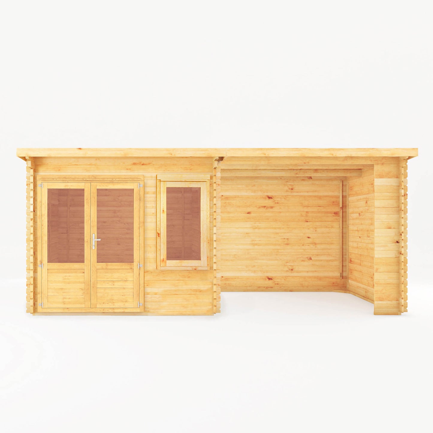 Elite Pent Log Cabin With Slatted or Patio Area