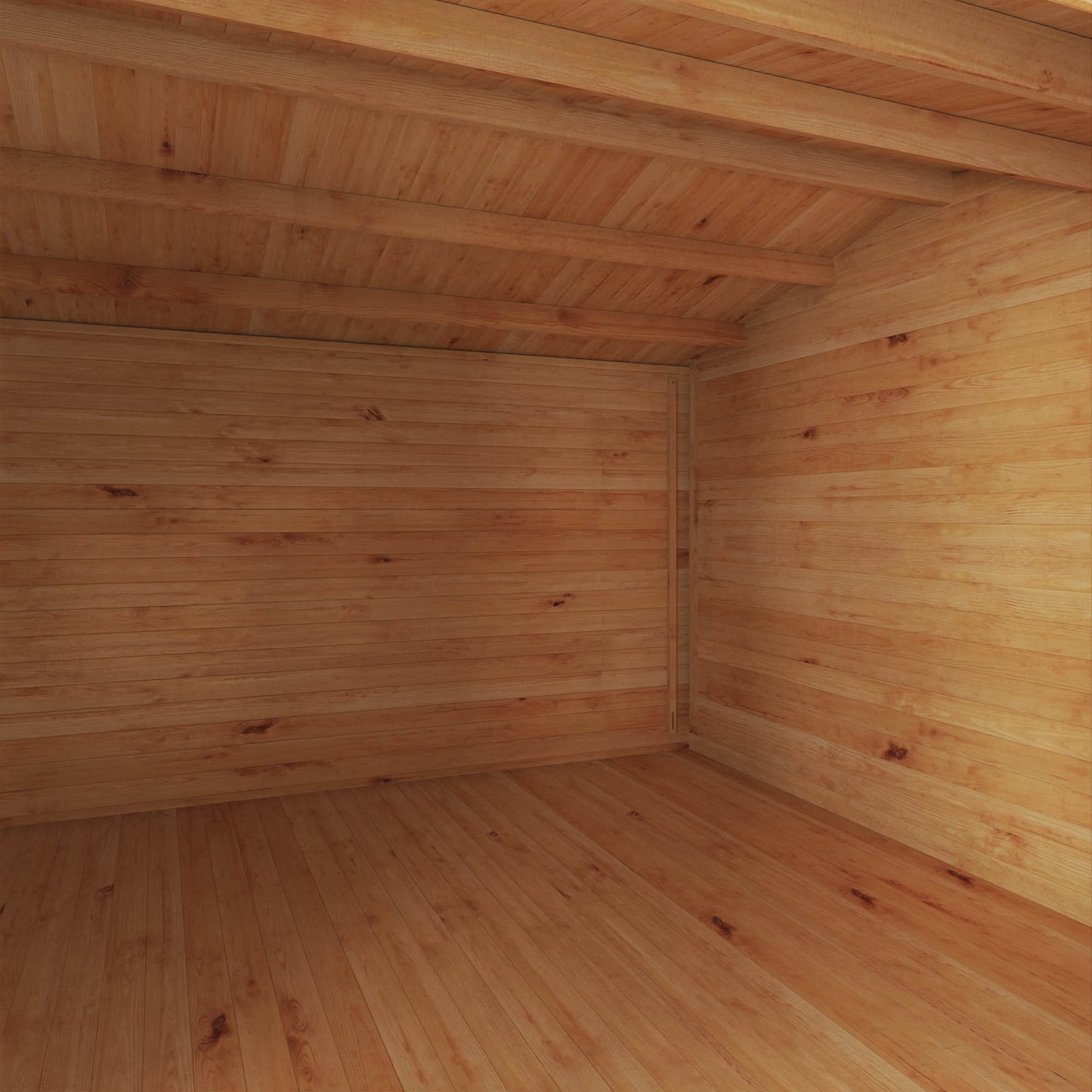 Home Office Studio Log Cabin with Side Shed