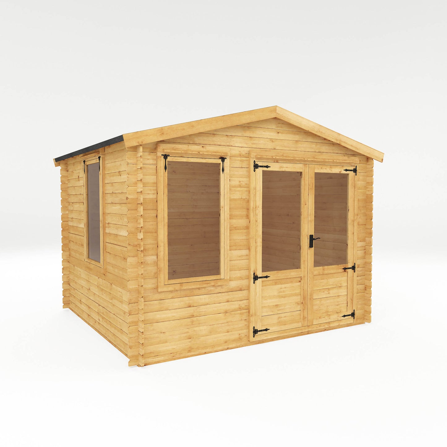 Wooden Log Cabin Apex Roof T&G - 19mm thickness