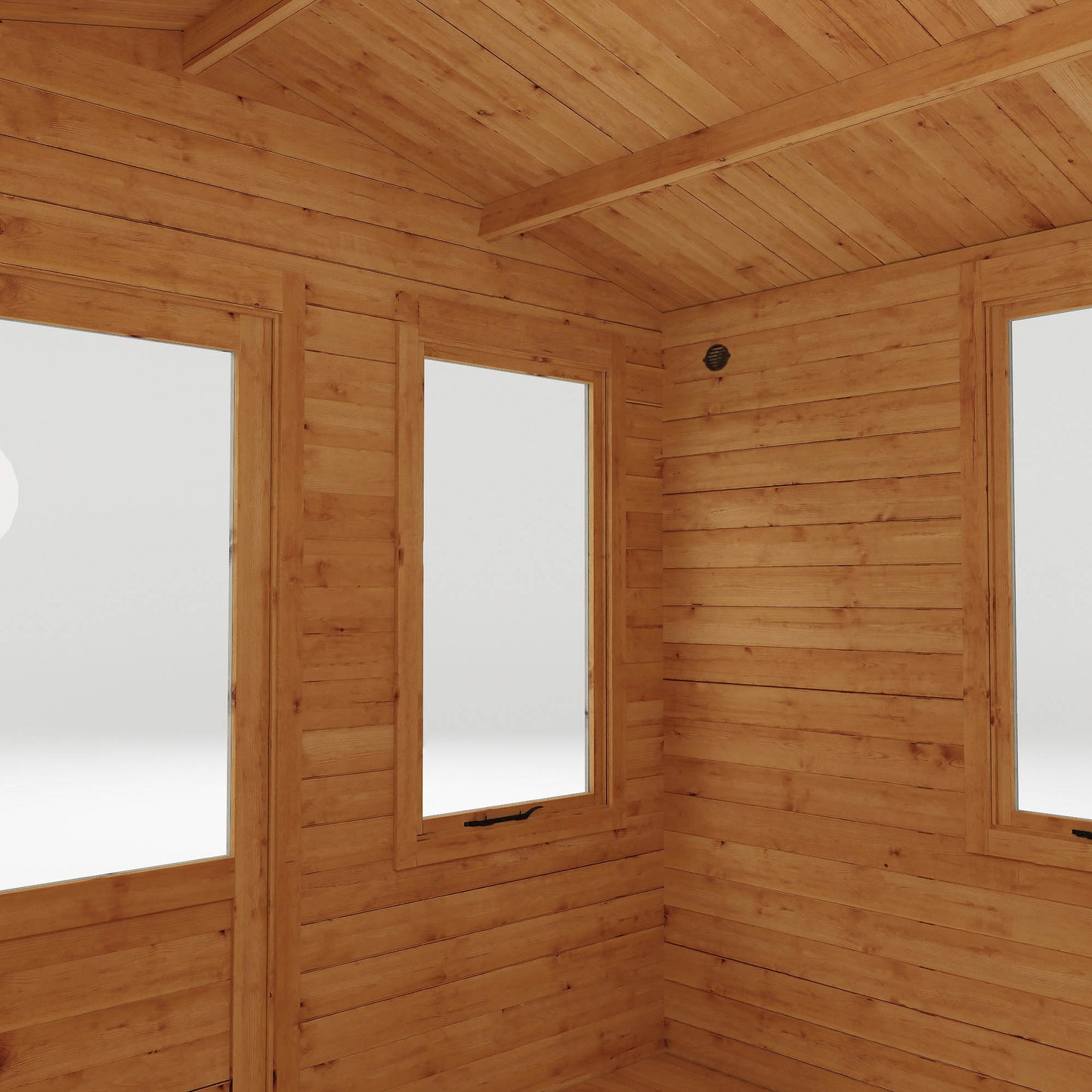 Wooden Log Cabin Apex Roof T&G - 19mm thickness