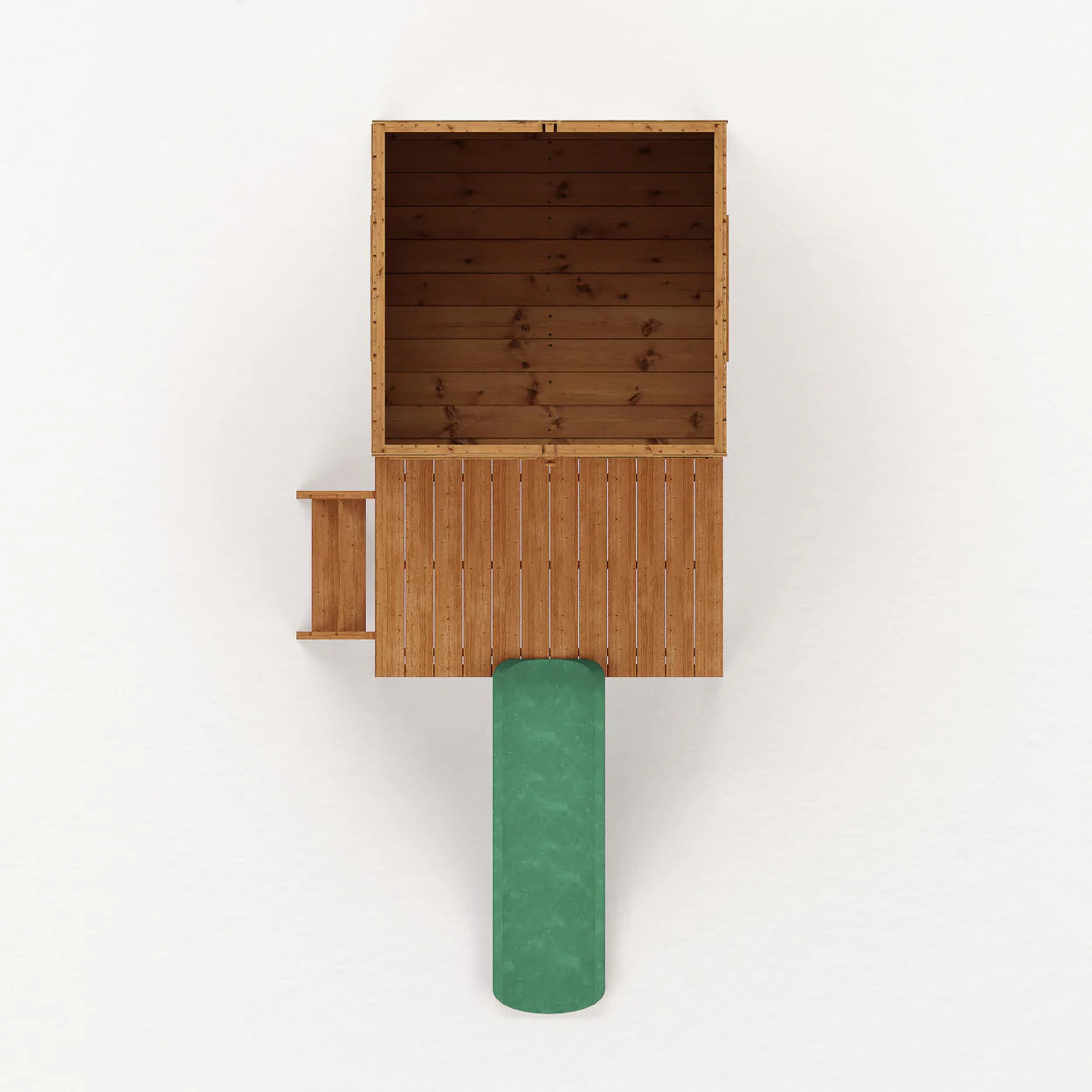 Wooden Small Tower Playhouse with Slide T&G Shiplap