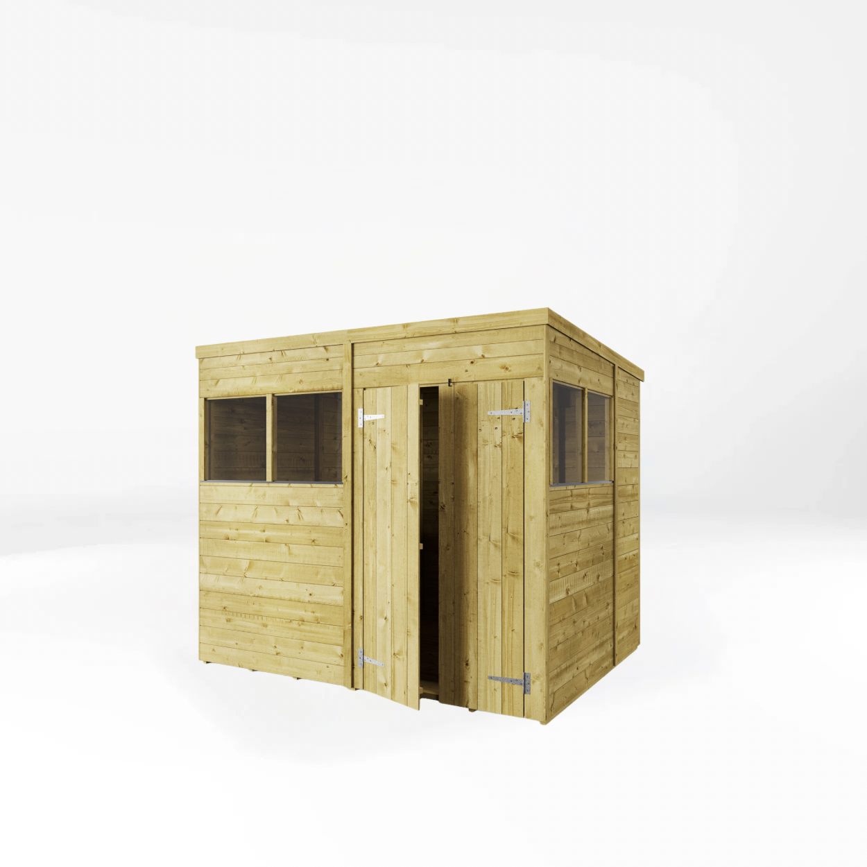 Heavy-Duty Tongue & Groove Garden Shed - Customizable & Pressure Treated | Shiny Gardens