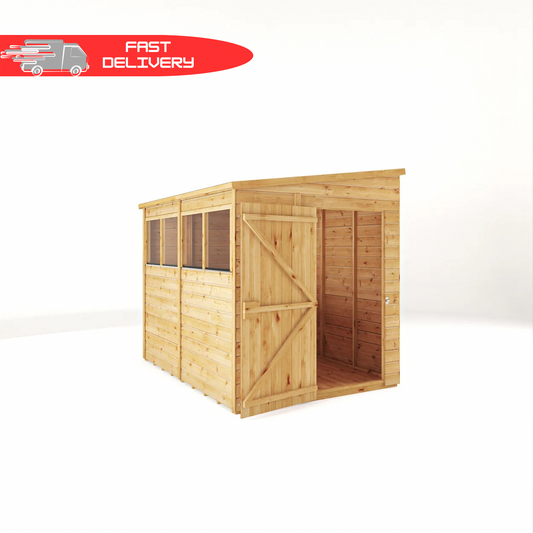 Premium Wooden Garden Shed Shiplap Pent Roof - The Woodsman