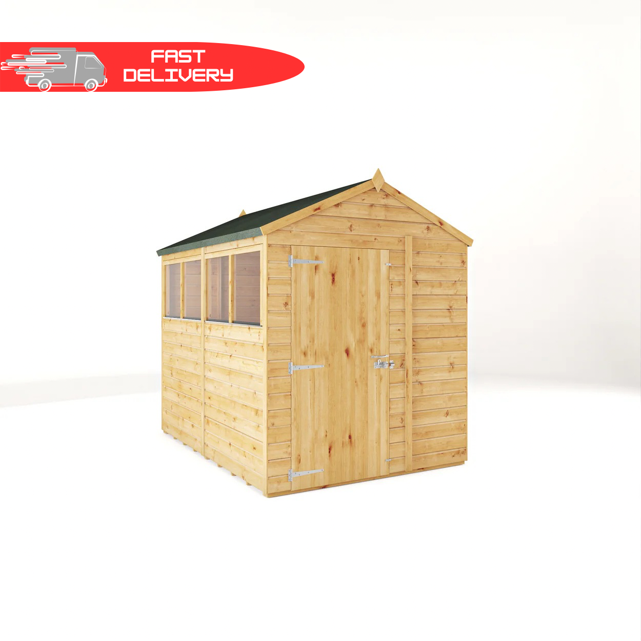 Premium Wooden Garden Shed Shiplap Apex Roof - The Woodsman