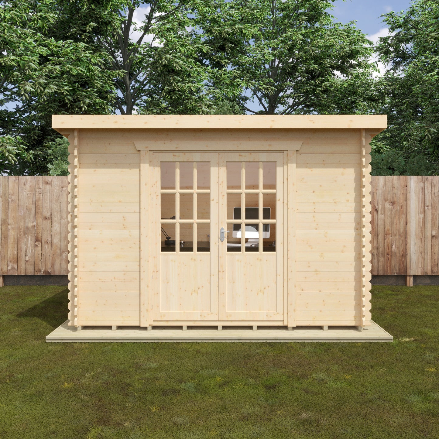Kingsley 28mm Log Cabin | Garden Office & Summer House