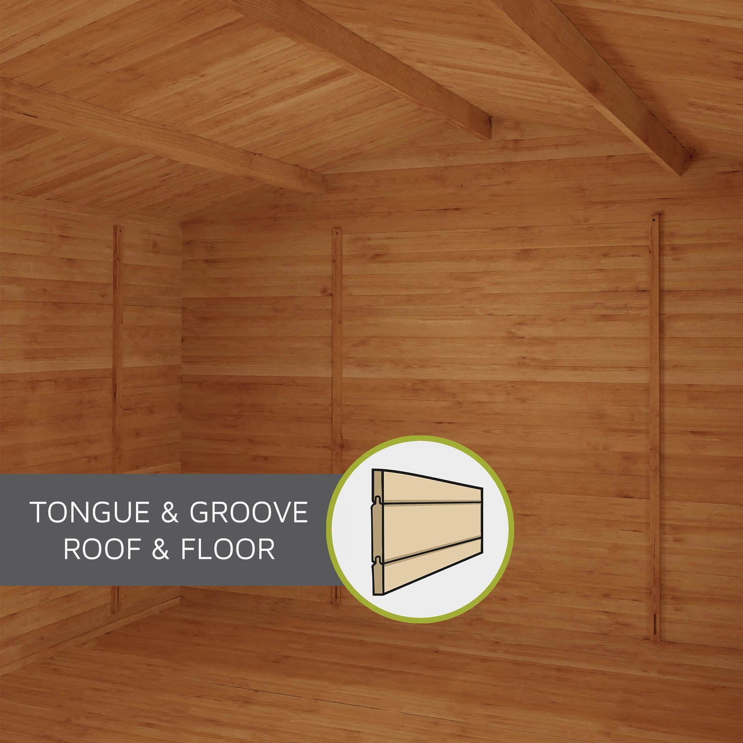 Home Office Studio Log Cabin with Side Shed