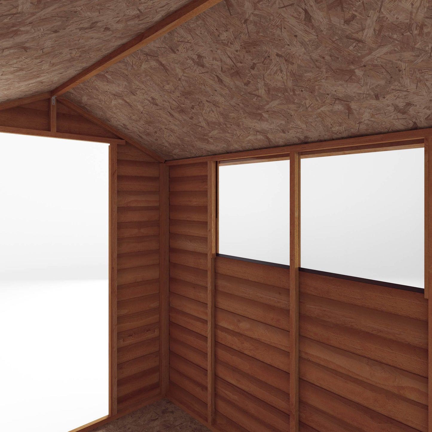 Wooden Garden Shed Overlap Apex Roof - Great Value