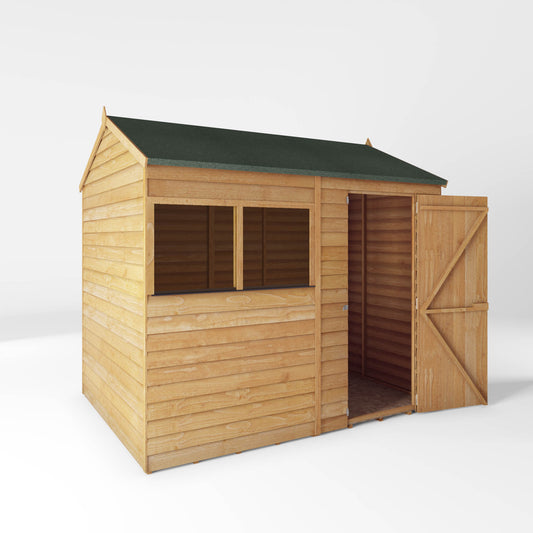 Wooden Garden Shed Overlap Reverse Apex Roof