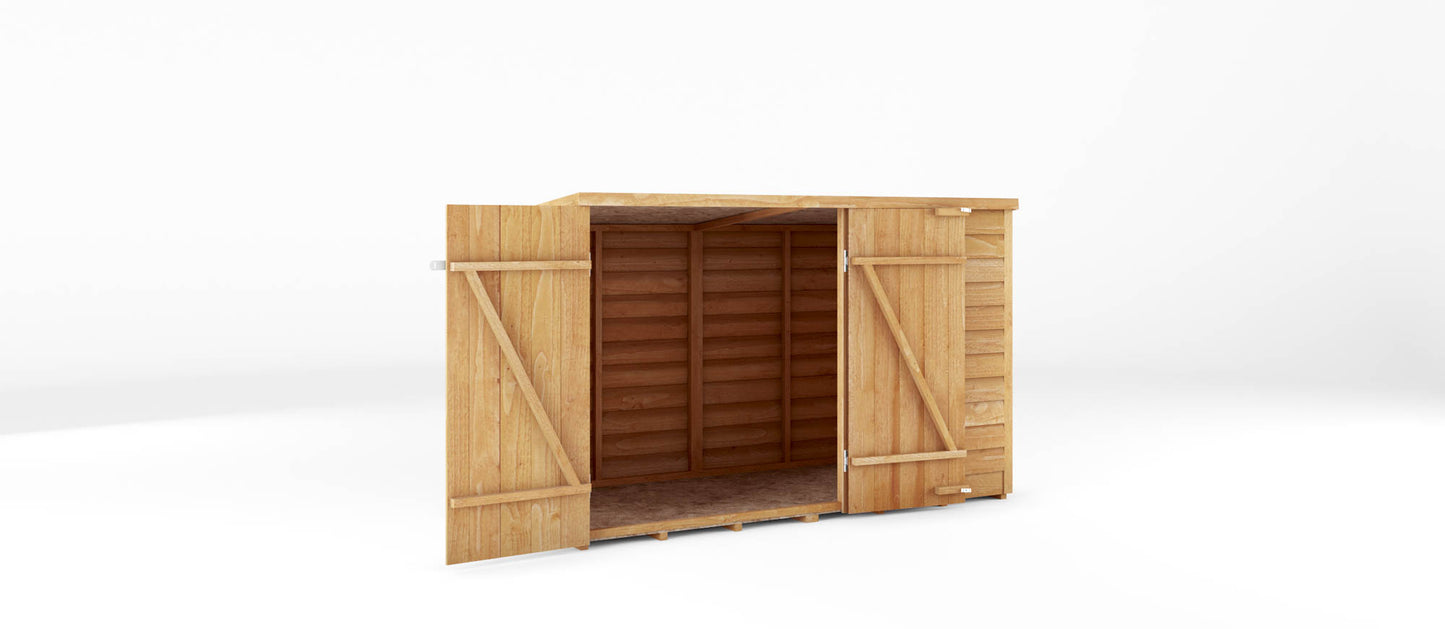 Overlap Pent Roof Bike Store