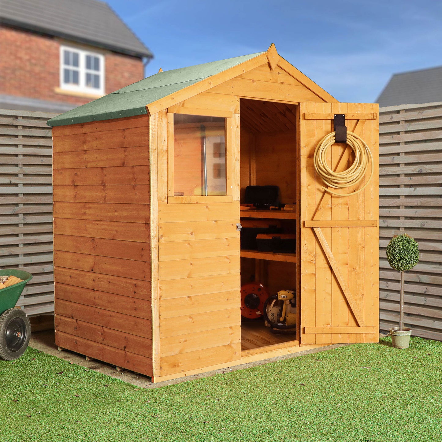 Premium Wooden Garden Shed Shiplap Apex Roof