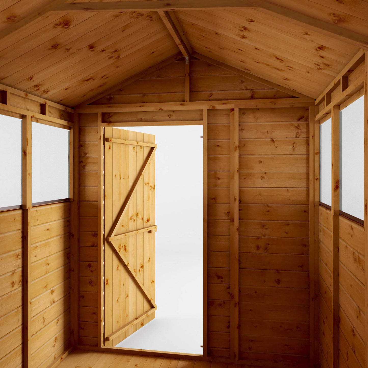 Premium Wooden Garden Shed Shiplap Apex Roof