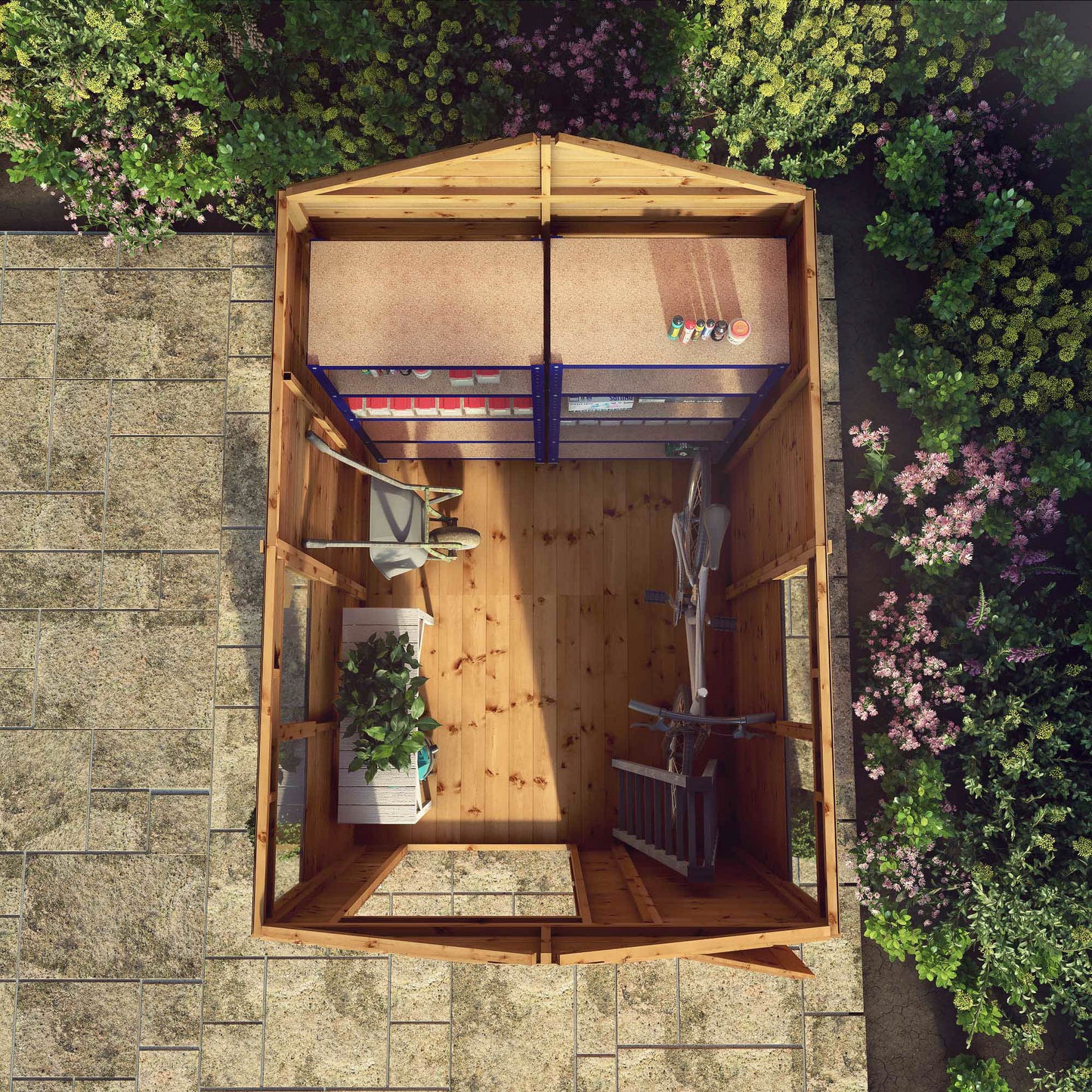 Premium Wooden Garden Shed Shiplap Apex Roof