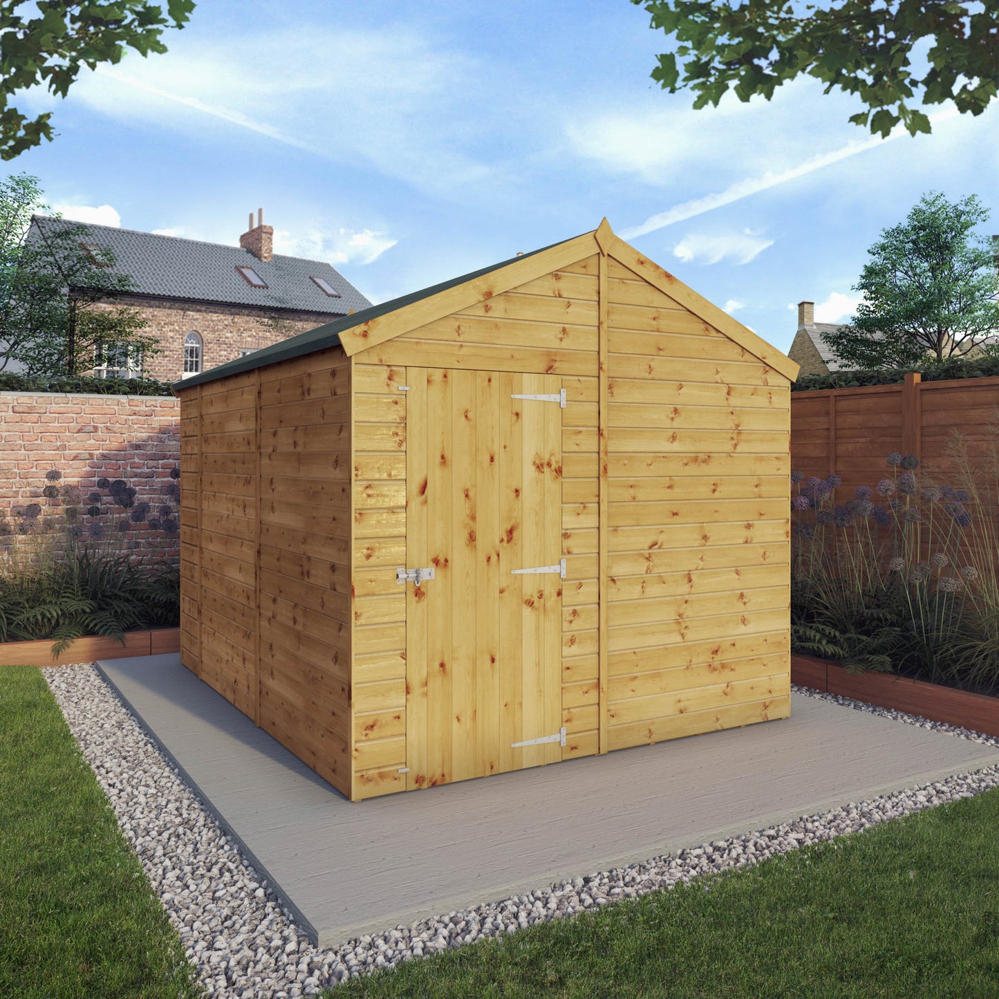 Premium Wooden Garden Shed Shiplap Apex Roof