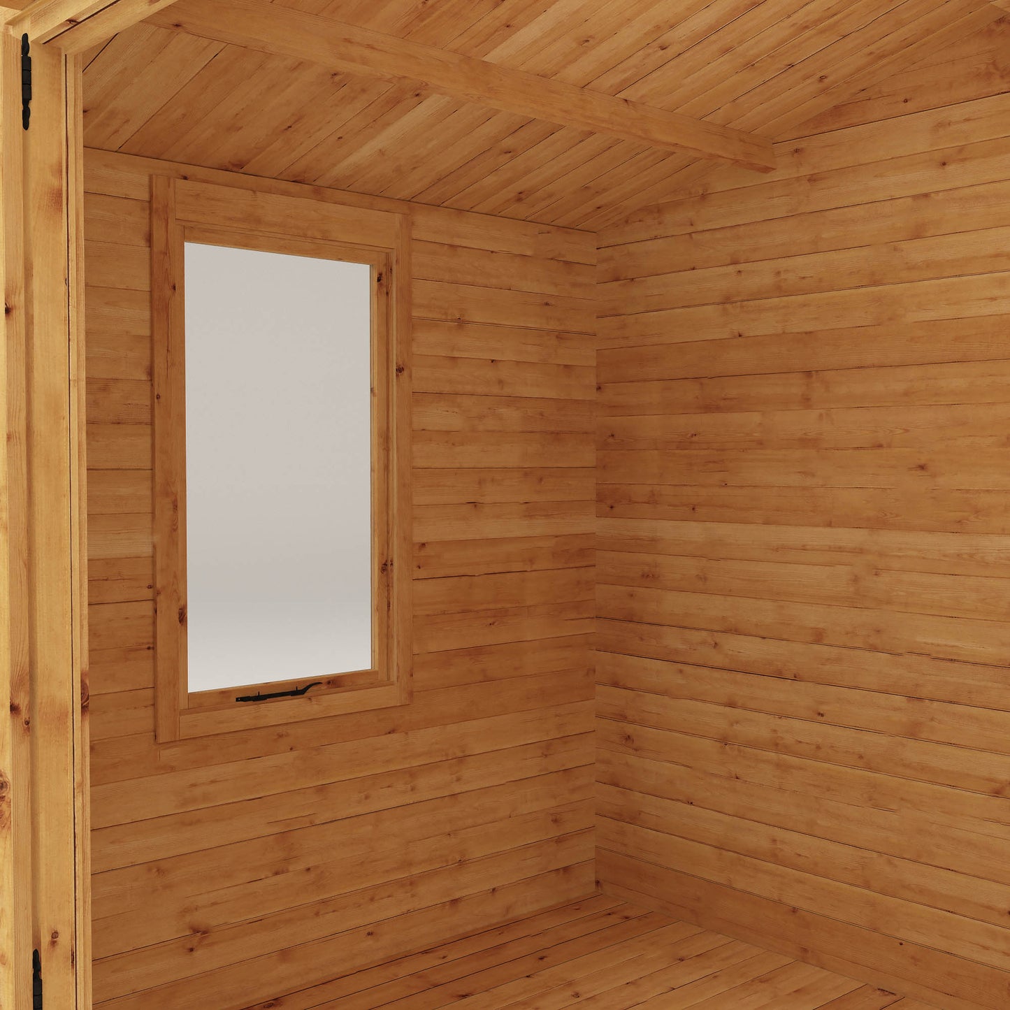 Wooden Log Cabin Apex Roof T&G - 19mm thickness