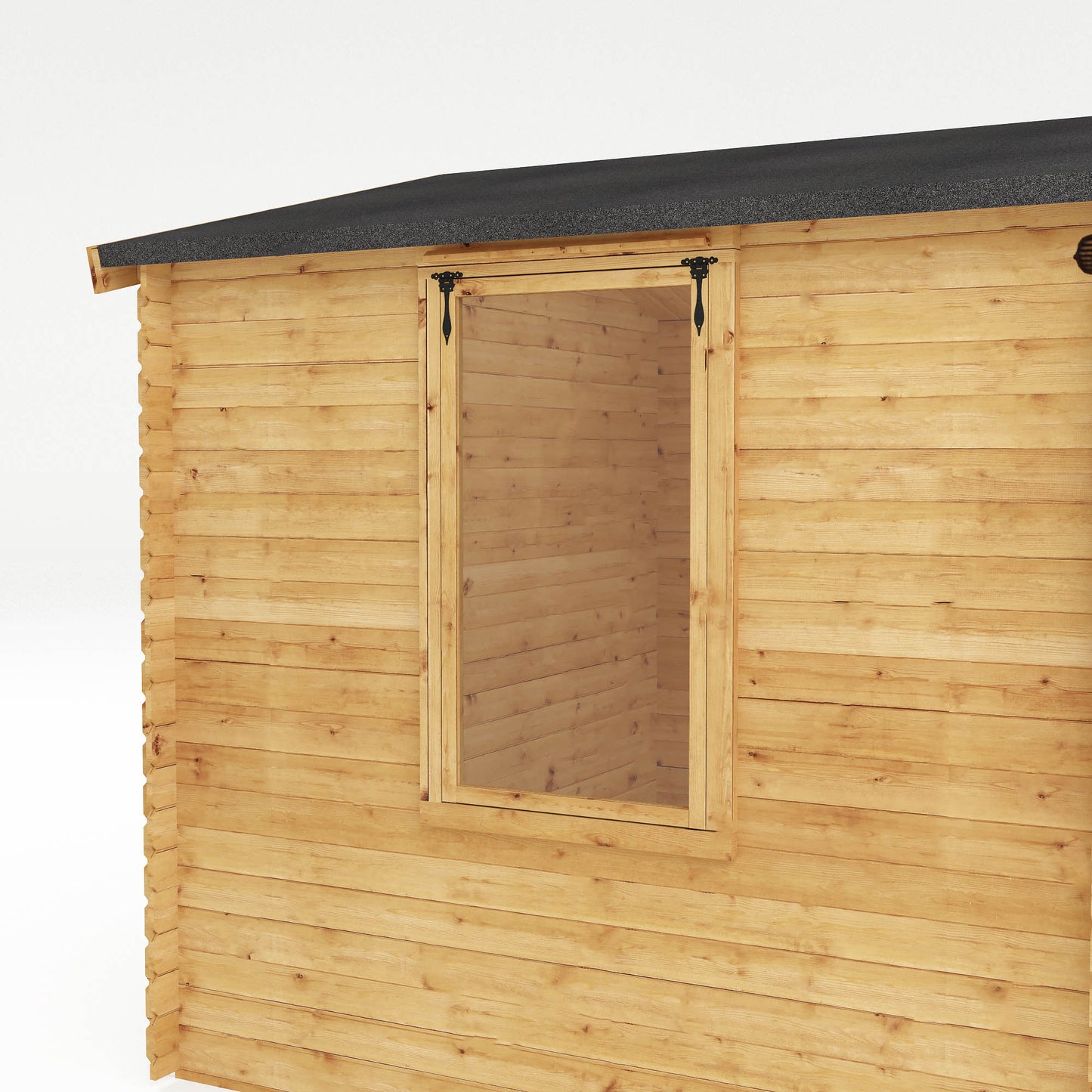 Wooden Log Cabin Apex Roof T&G - 19mm thickness