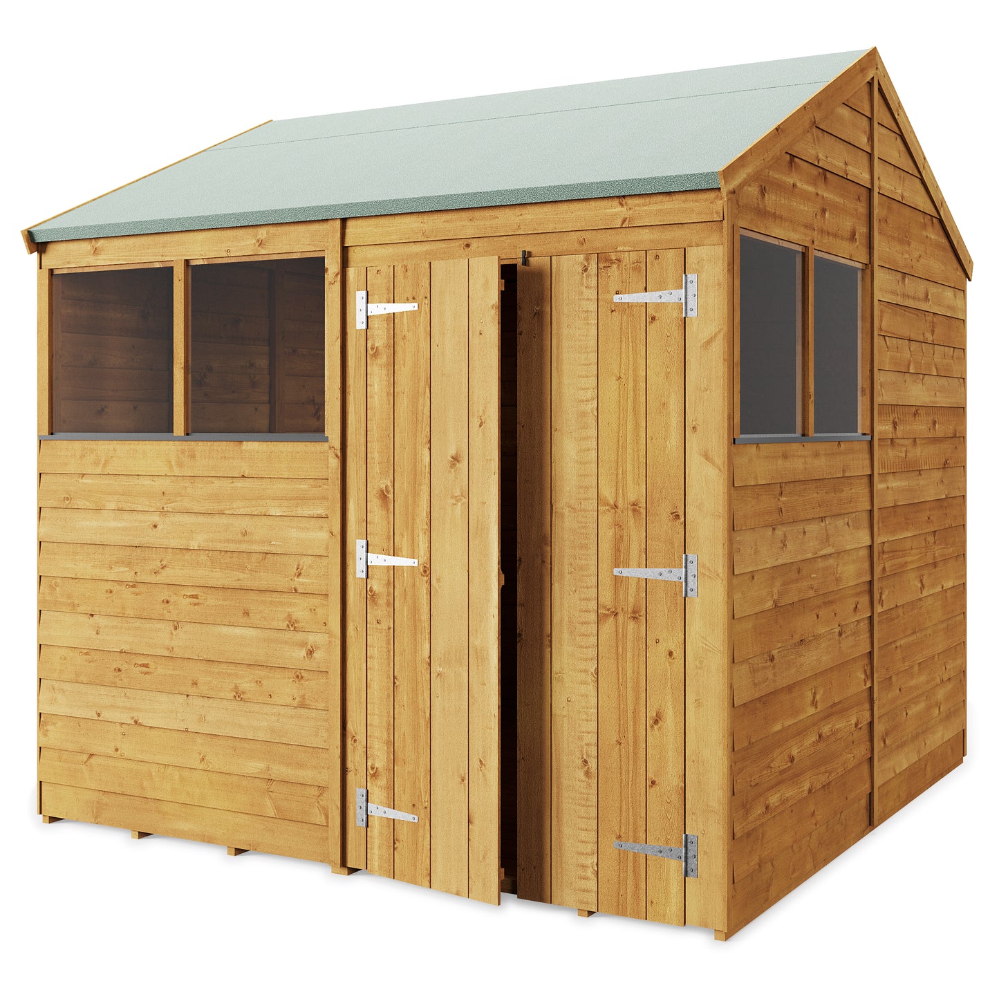 Versatile Overlap Wooden Garden Shed with Pent & Apex Roof Options