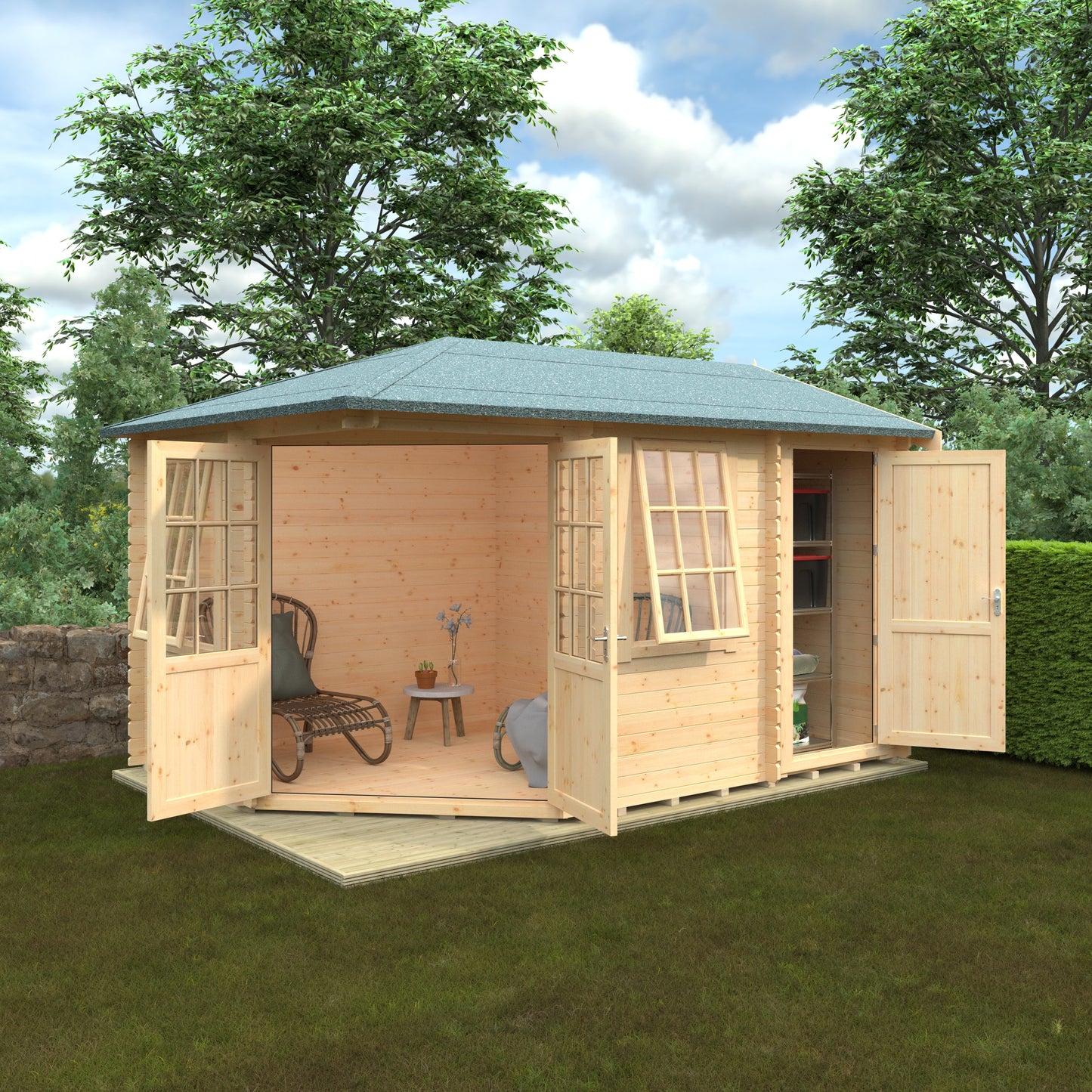 Victoria log Cabin 14' x 10'