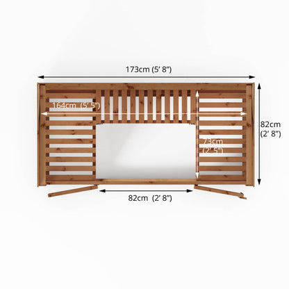 6’ x 3’ Wooden Victorian Greenhouse With Shelves UV Resistant Tounge & Groove UK Made