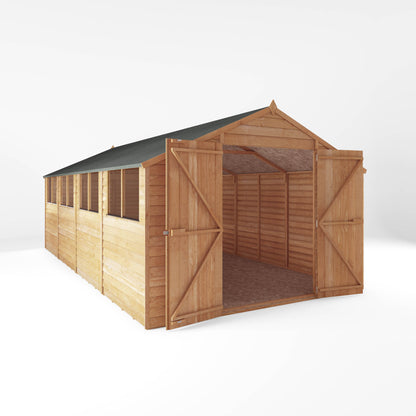 Wooden Garden Shed Overlap Apex Roof - Great Value