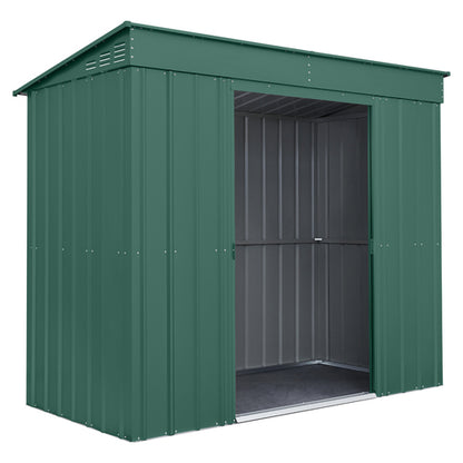 Globel Pent Metal Shed