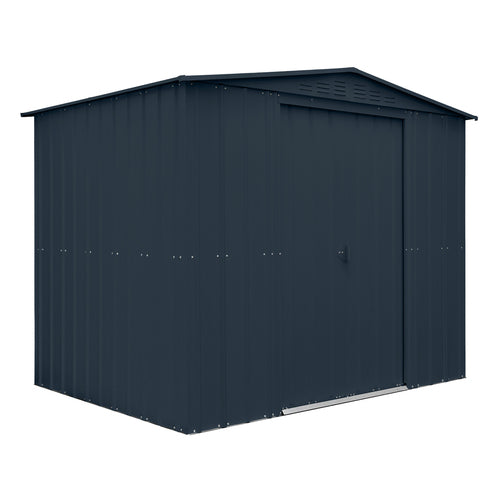 Globel 10x7ft Apex Metal Garden Shed - Anthracite Grey