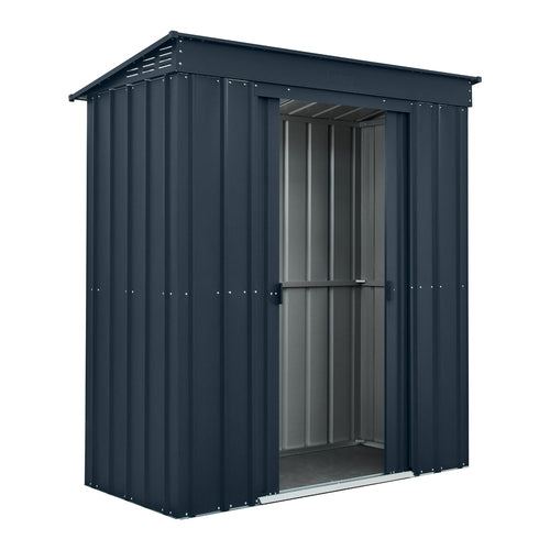 Globel Pent Metal Shed