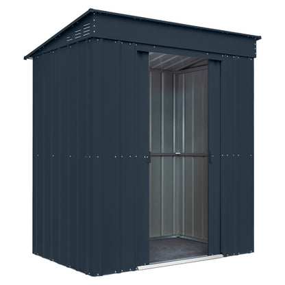 Globel Pent Metal Shed