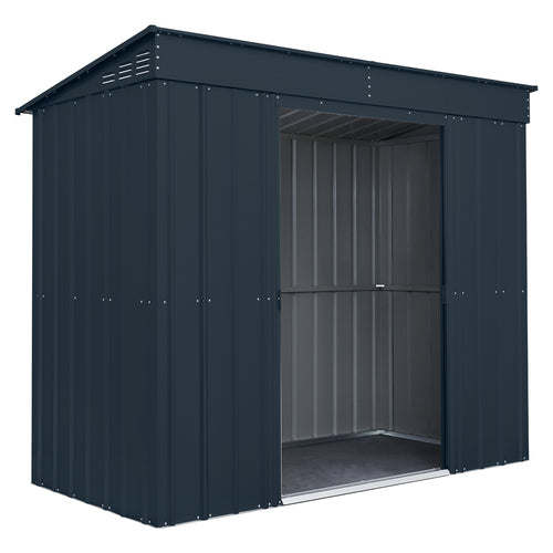 Globel Pent Metal Shed