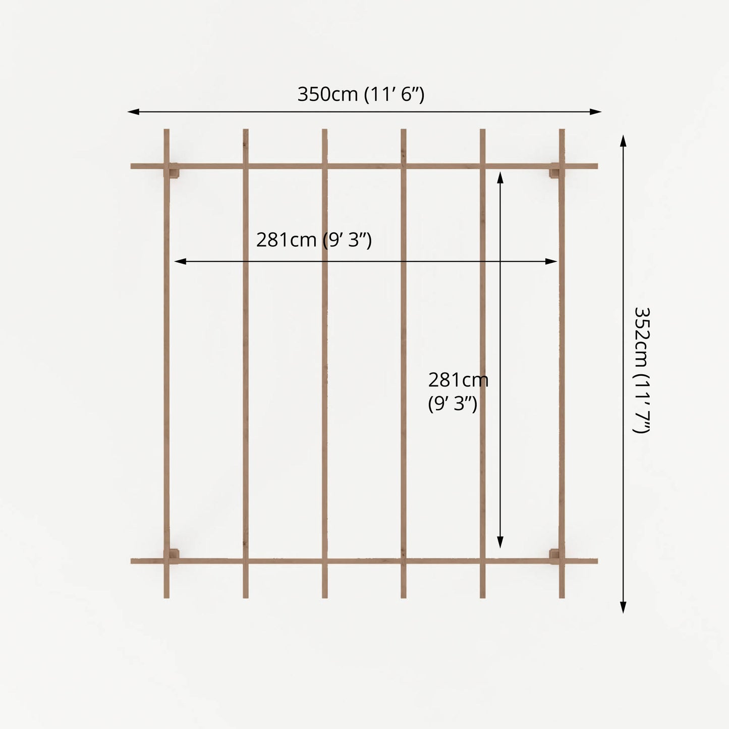 Pressure Treated Pergola