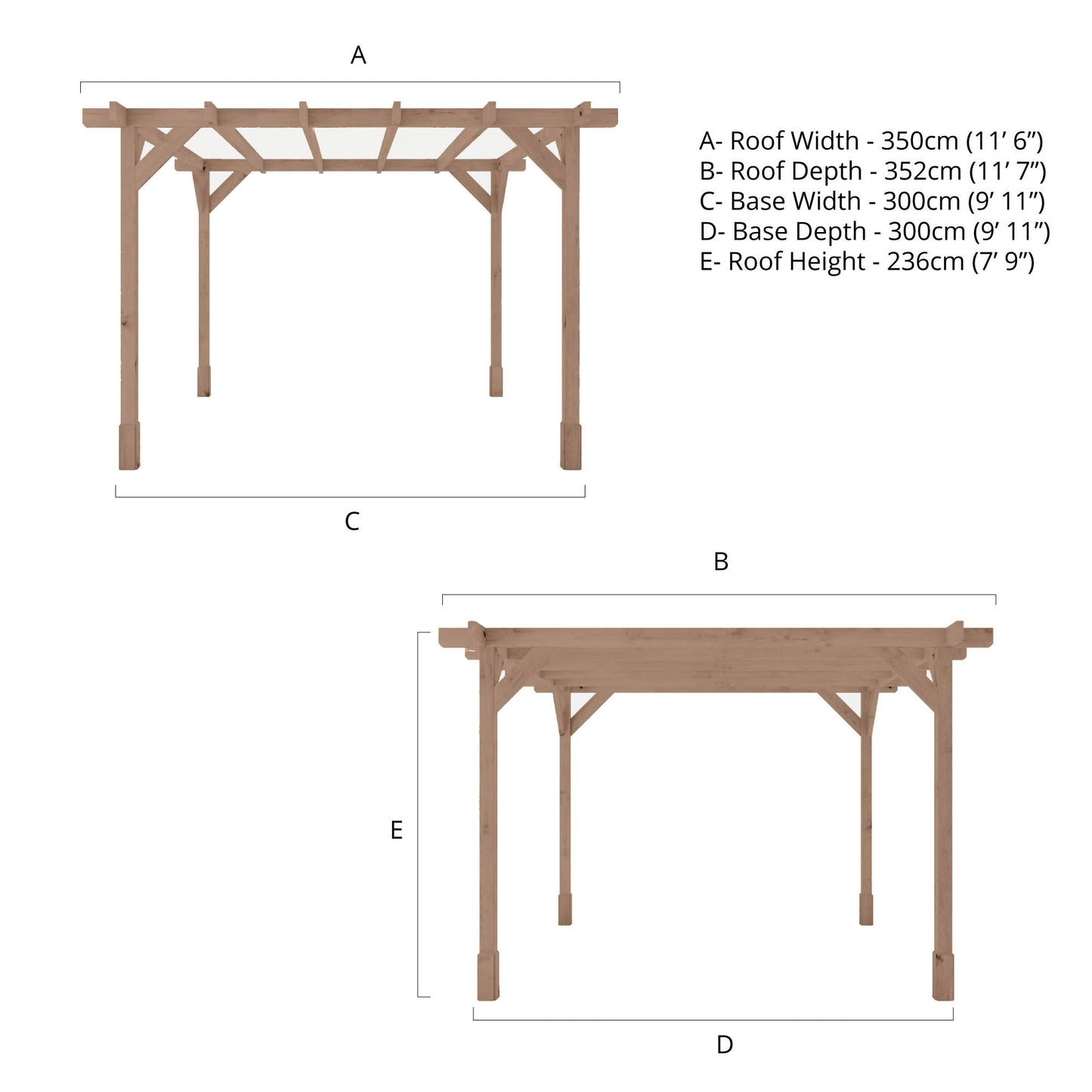 Pressure Treated Pergola