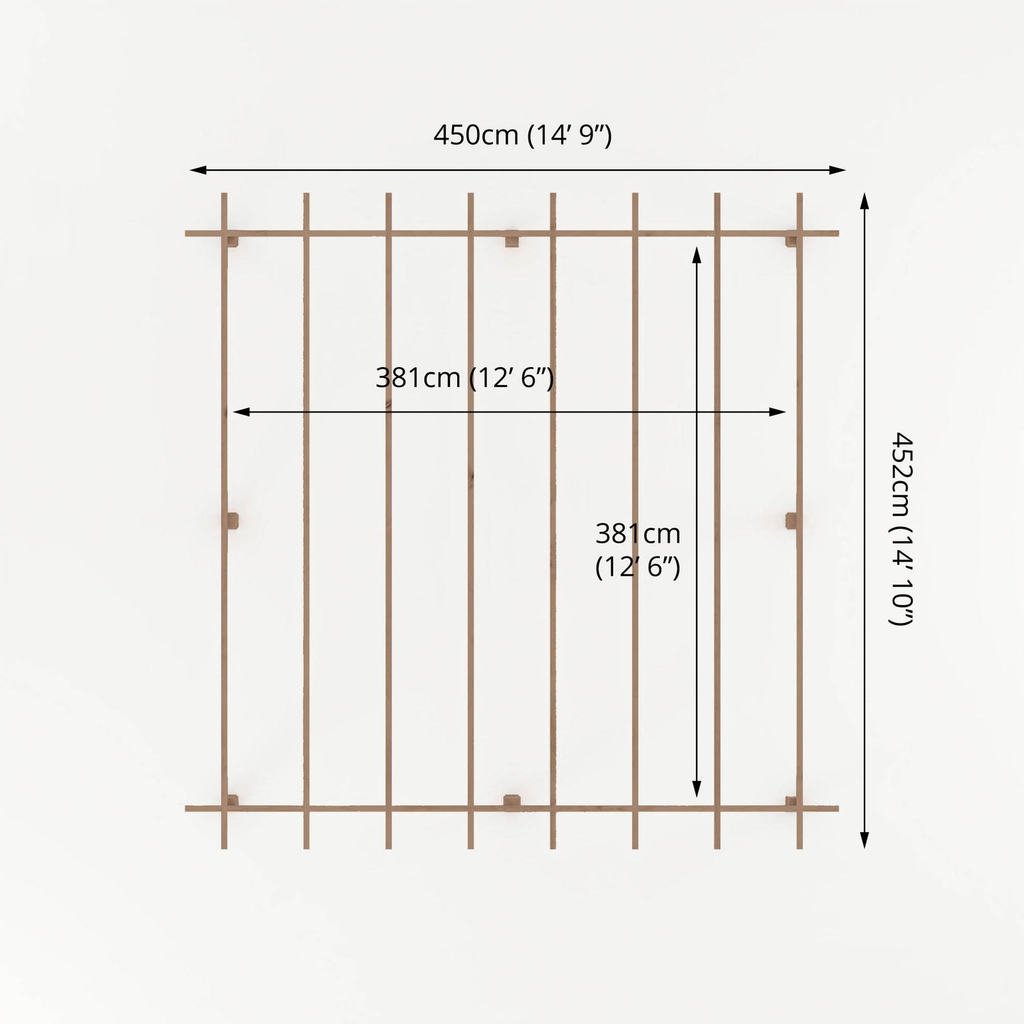 Pressure Treated Pergola