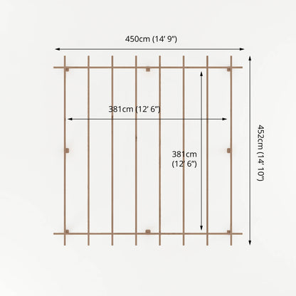 Pressure Treated Pergola