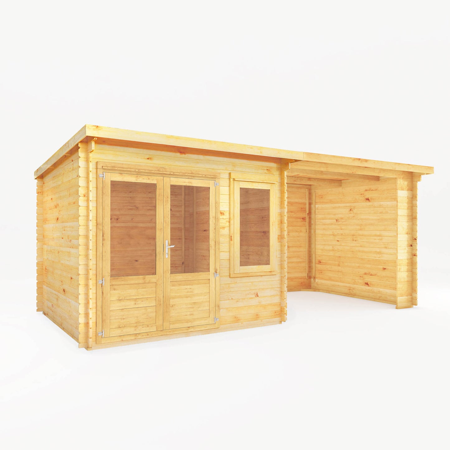 Elite Pent Log Cabin With Slatted or Patio Area