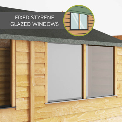 Wooden Garden Shed Overlap Apex Roof - Great Value