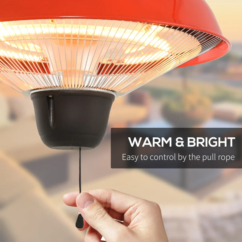 Outsunny Garden Electric Halogen Heater