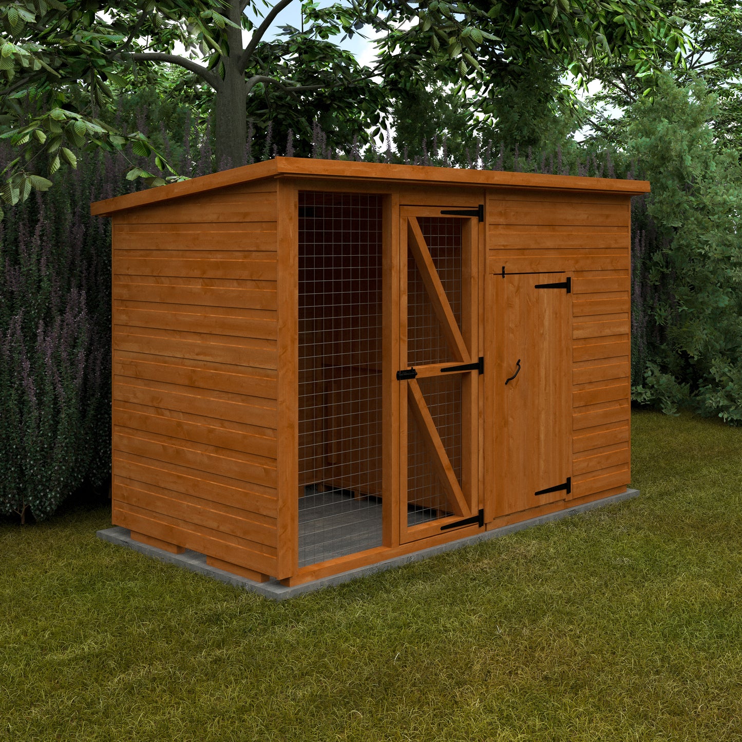 Premium Wooden Animal House with Spacious Run | Available in Multiple Sizes