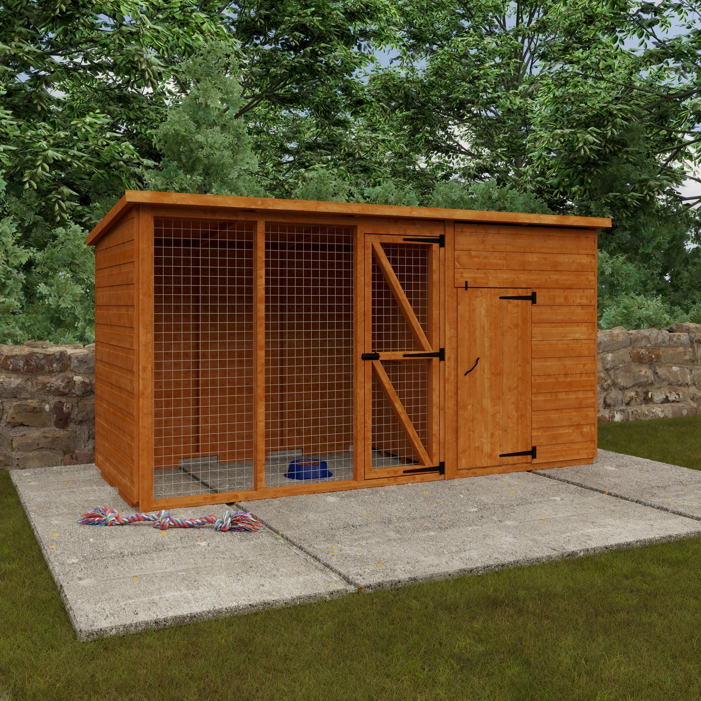 Premium Wooden Animal House with Spacious Run | Available in Multiple Sizes